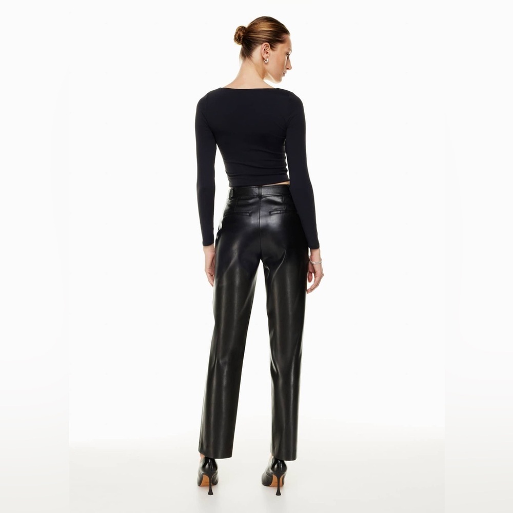NWT Babaton Black Contour Squareneck Long Sleeve - Picture 3 of 10